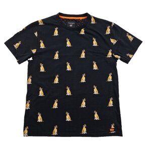 Halloween Dog Boxer Tee T-Shirt Men's L Large Black Short Sleeve Ricky Singh
